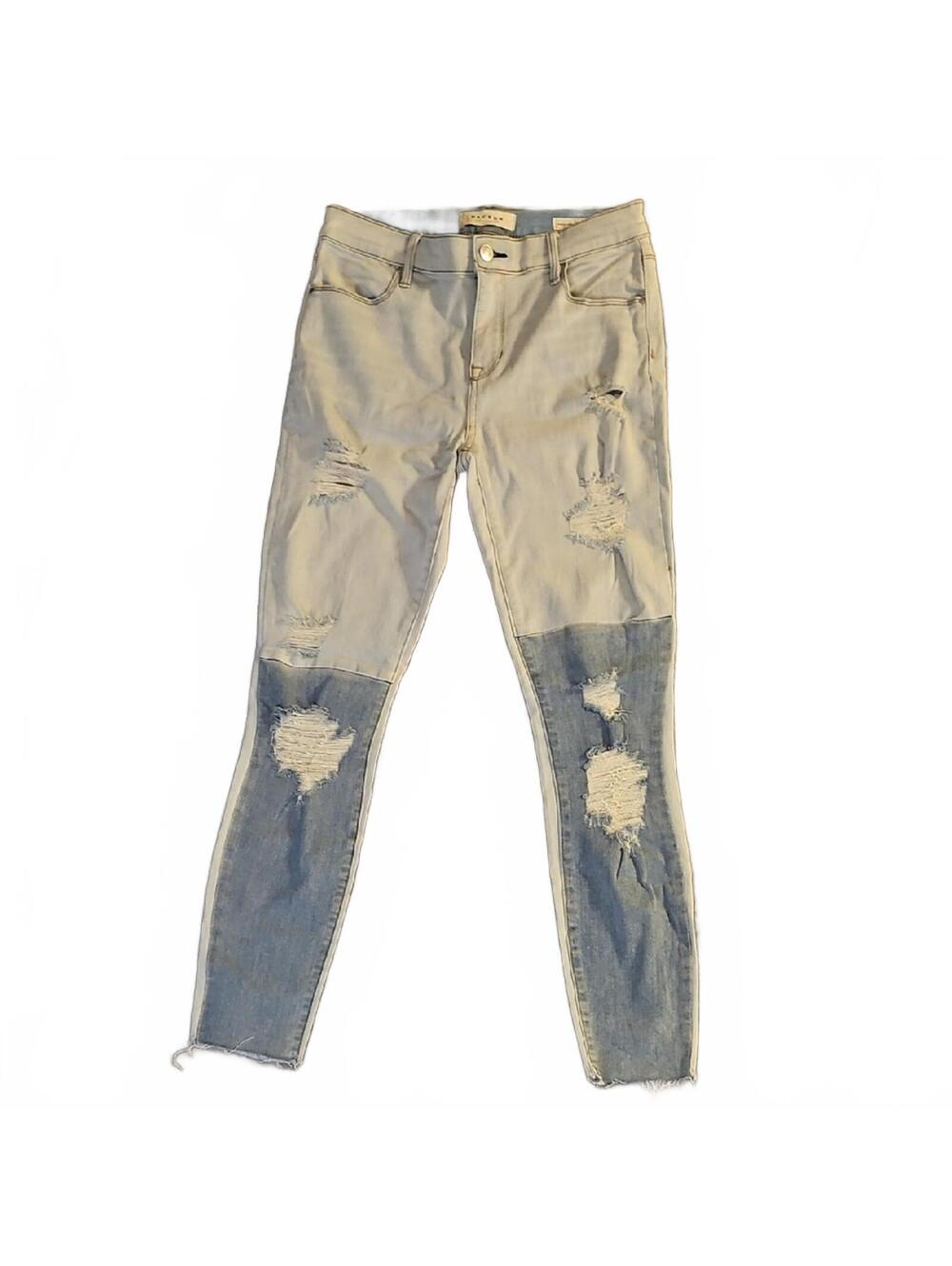 Pacsun Ankle Jegging Distressed Two-Tone Jeans Size 37